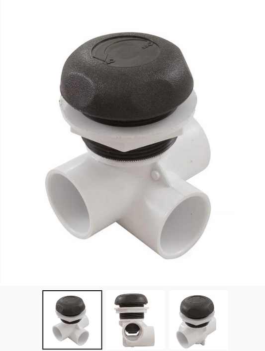 1" Waterway On-Off Neck Jet Valve Horizontal