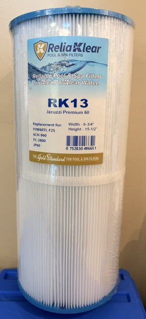 Reliklear RK13 PLF6CH-960 Spa Filter